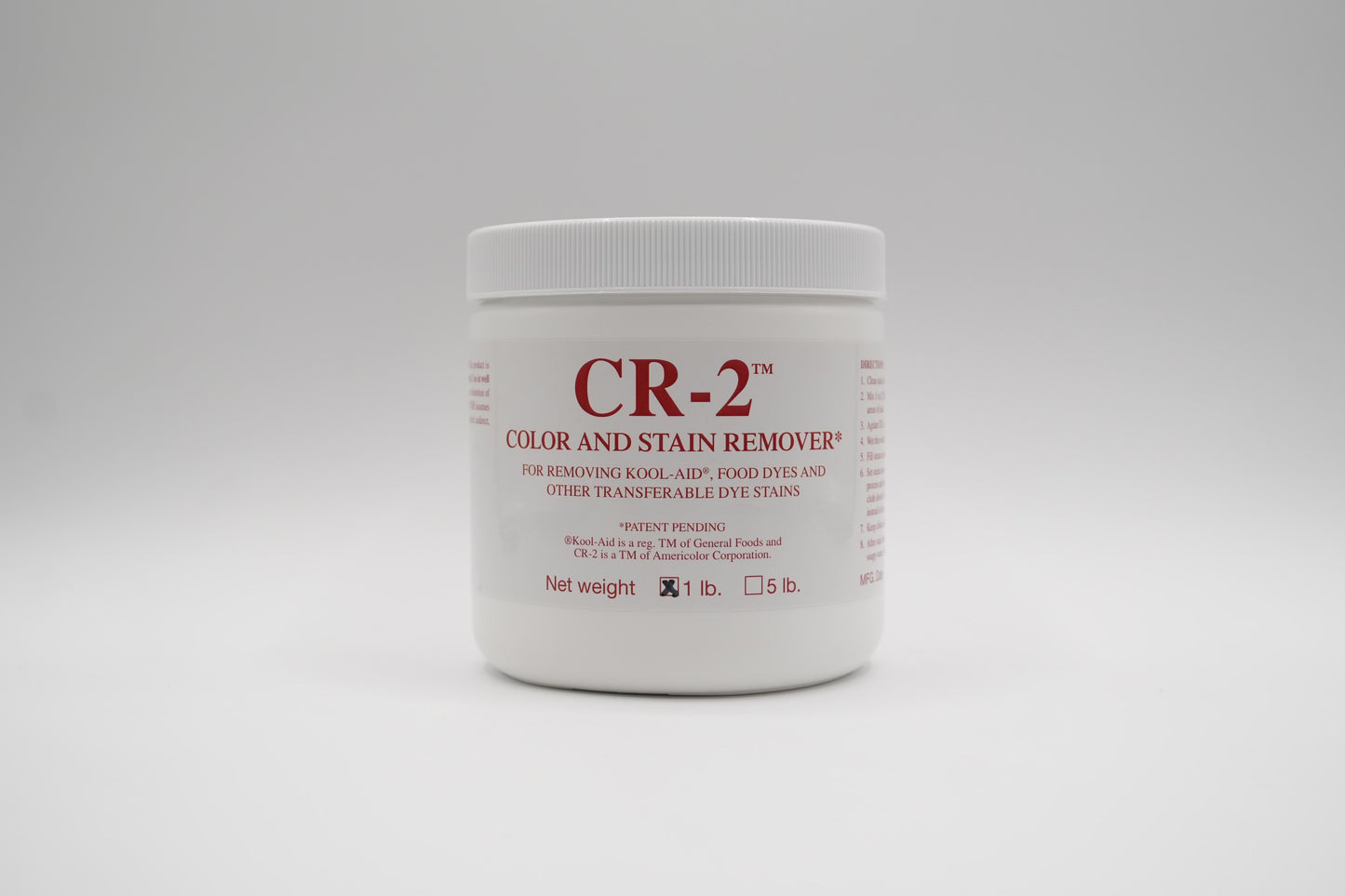 CR-2 Color And Stain Remover