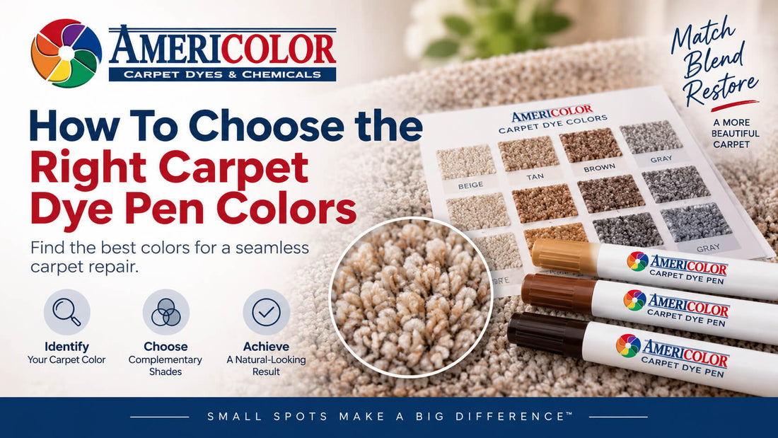 How To Choose the Right Carpet Dye Pen Colors